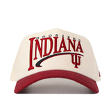 Show your Hoosier pride with the No Rivals Indiana Hoosiers Stride Hat, featuring cream and red colors and detailed Indiana Hoosiers and IU logo embroidery on the front. Crafted from high-quality cotton for lasting comfort and durability, this structured fit snapback is a must-have for any fan.