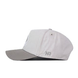 Show your gameday spirit with the No Rivals ECU Pirates Graphite Hat—a light gray snapback baseball cap featuring a darker gray curved brim, side eyelets, and embroidered NR initials above the ear area.