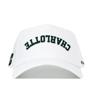 Upside Down CHARLOTTE Hat - UNCC - Whiteout