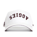 Upside Down Texas A&M AGGIES Hat - Whiteout