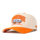 Show your team spirit with the No Rivals Tennessee Volunteers Neyland Checkerboard Hat. This beige and orange snapback features “Tennessee Vols Neyland Stadium” embroidered above a stadium graphic, an orange bill, and an embroidered side logo—making it the perfect addition to your gameday outfit.