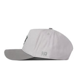 A graphite Florida Gators hat by No Rivals, featuring a slightly darker brim and viewed from the side. The embroidered NR logo in matching gray thread appears near the back of the cap, making it a perfect addition to your gameday fit.