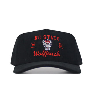 NC State Vintage Cord Hat - Black