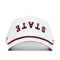 Upside Down STATE Hat - Mississippi State - Whiteout - No Rivals