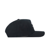 The No Rivals UCF Outlaw Hat in black is displayed from the side against a white background, featuring an embroidered logo—an ideal accessory to elevate your gameday look.