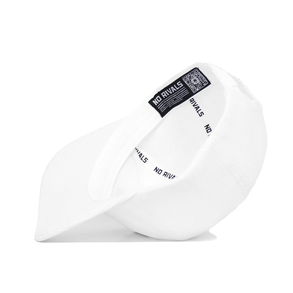 The South Carolina Vintage Cord Hat in white features black text and an unstructured fit for a relaxed, casual style.