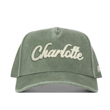 Show your Charlotte pride with the No Rivals Charlotte Home Turf Hat—a green snapback featuring “Charlotte” boldly embroidered in large white script across the front, making it the perfect finishing touch for your gameday outfit.