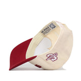 A No Rivals College of Charleston | Upside Down Cougars Hat - Classic is pictured upside down, showcasing a 3 Champions logo and the inner label—an ideal choice for fans looking for an authentic College of Charleston snapback.