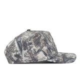 The No Rivals Wichita State Outland Hat features a camouflage design and embroidered logo, shown in a side view against a white background.