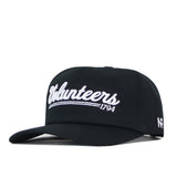 The Tennessee Volunteers Script Hat by No Rivals is a black baseball cap featuring “Volunteers 1794” embroidered in white script on the front and “NF” on the side. This officially licensed hat includes an embroidered logo and a classic snap back closure for a comfortable fit.