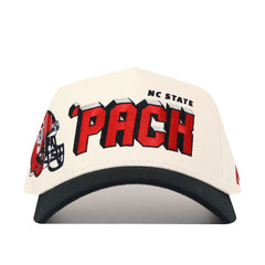Cap with 'NC State Pack' text and logo on a white background