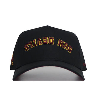 Upside Down SUN DEVILS Hat - Blackout
