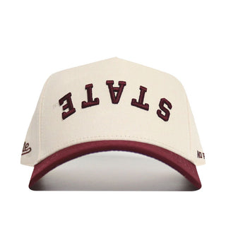 Upside Down STATE Hat - Mississippi State - Classic Colors