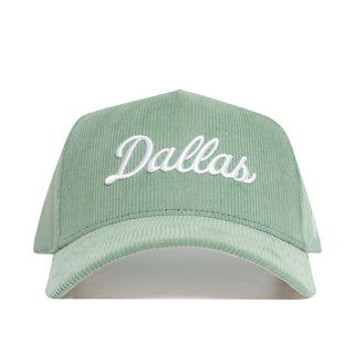 Dallas Corduroy Hat  - Structured - Spring Green